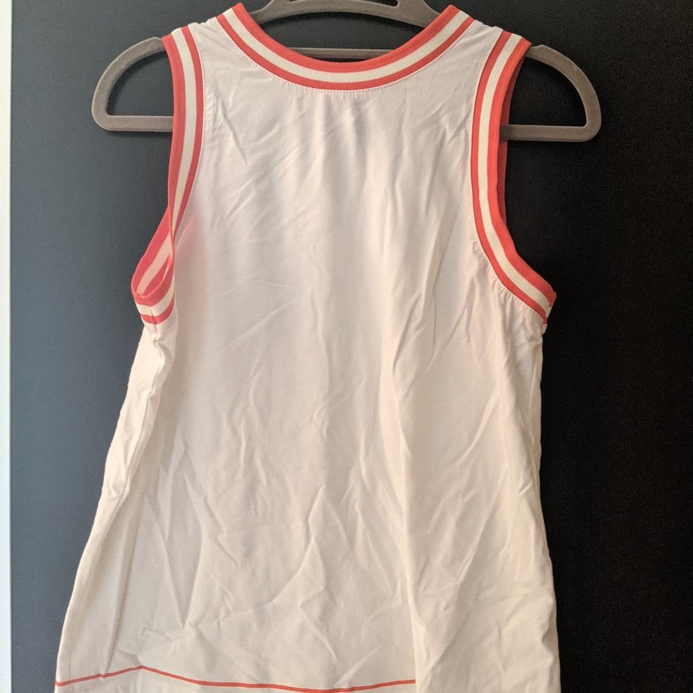 White and Orange Hunter Muscle Shirt XS
